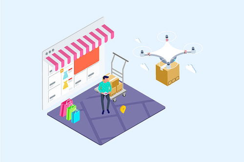 2.5D科技風 物聯網、無人機與AI如何重塑未來電商物流